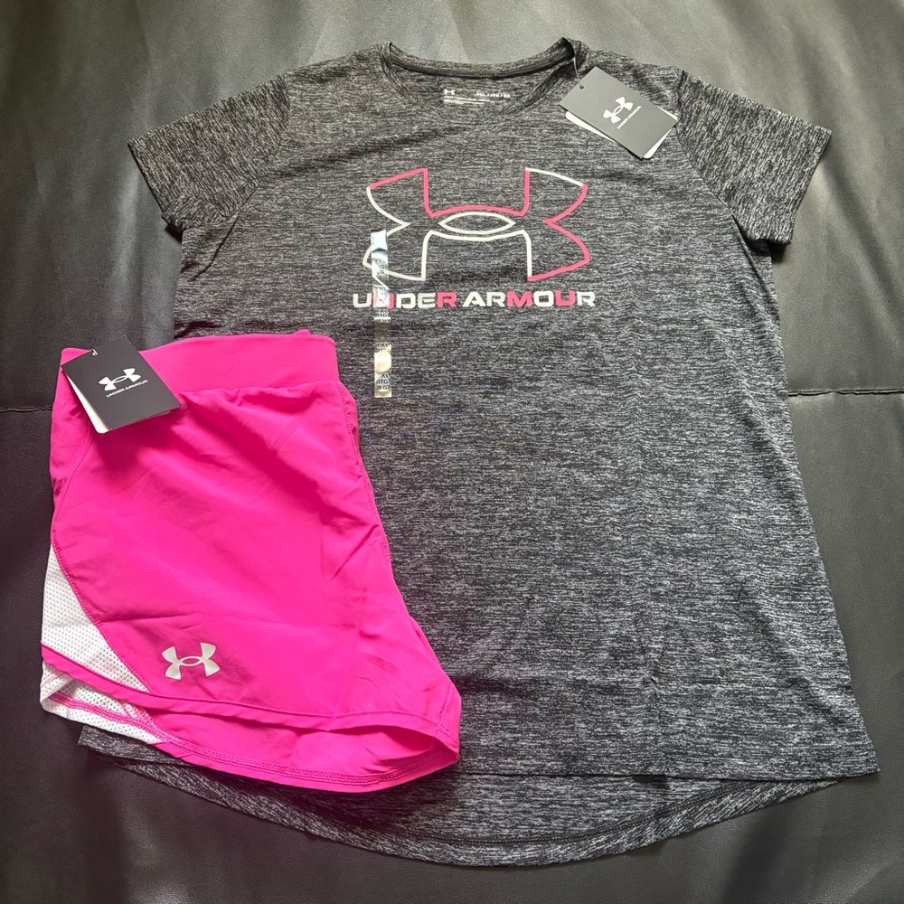 NWT Under Armour Athletic Set Girls Youth Size XL